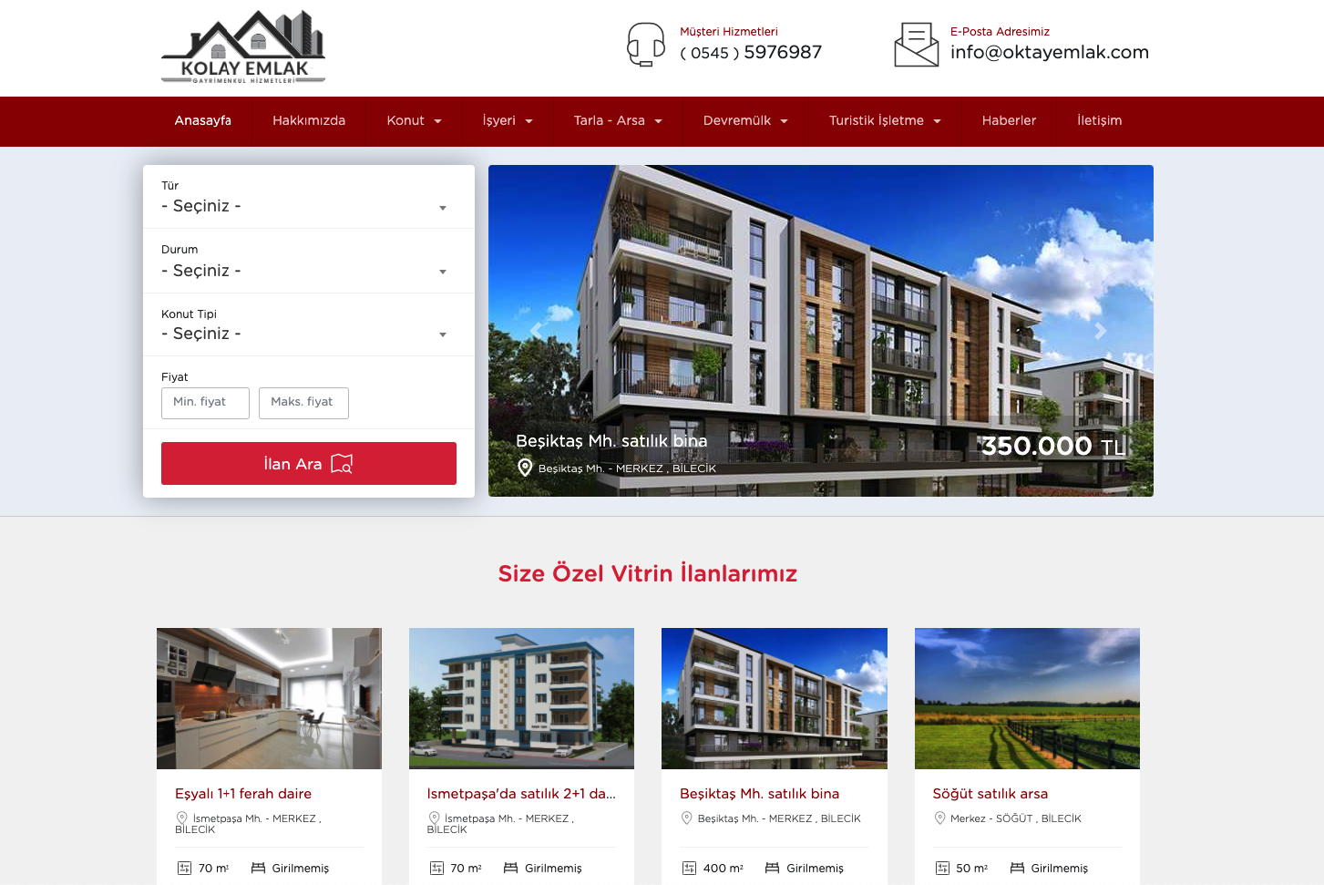 Kolay Emlak Ekran Görüntüsü